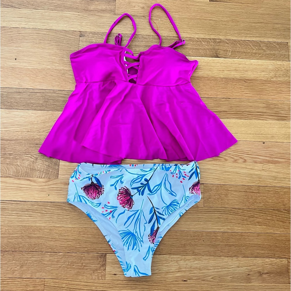 NWOT Two Piece Floral Bathing Suit - beachsissi